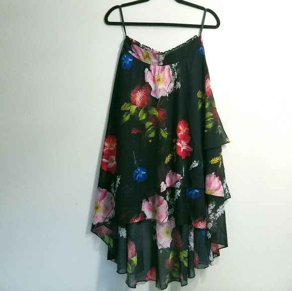 🍒NWT🍒 TED BAKER BERRY SUNDAE MIDI SKIRT - Picture 5 of 8